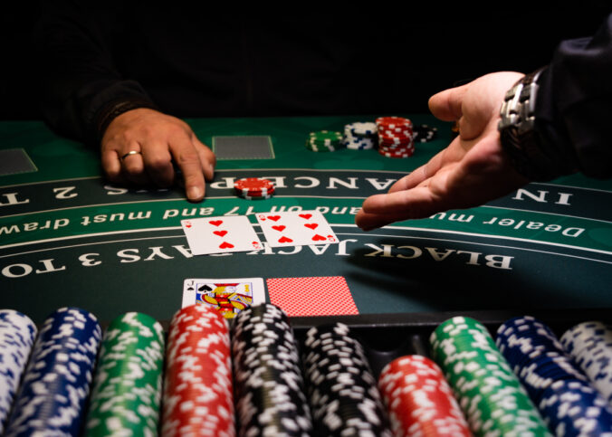 Casino Black Jack table