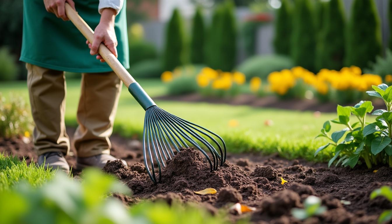découvrez 5 astuces pratiques pour utiliser efficacement votre râteau et gagner du temps lors de vos travaux de jardinage.