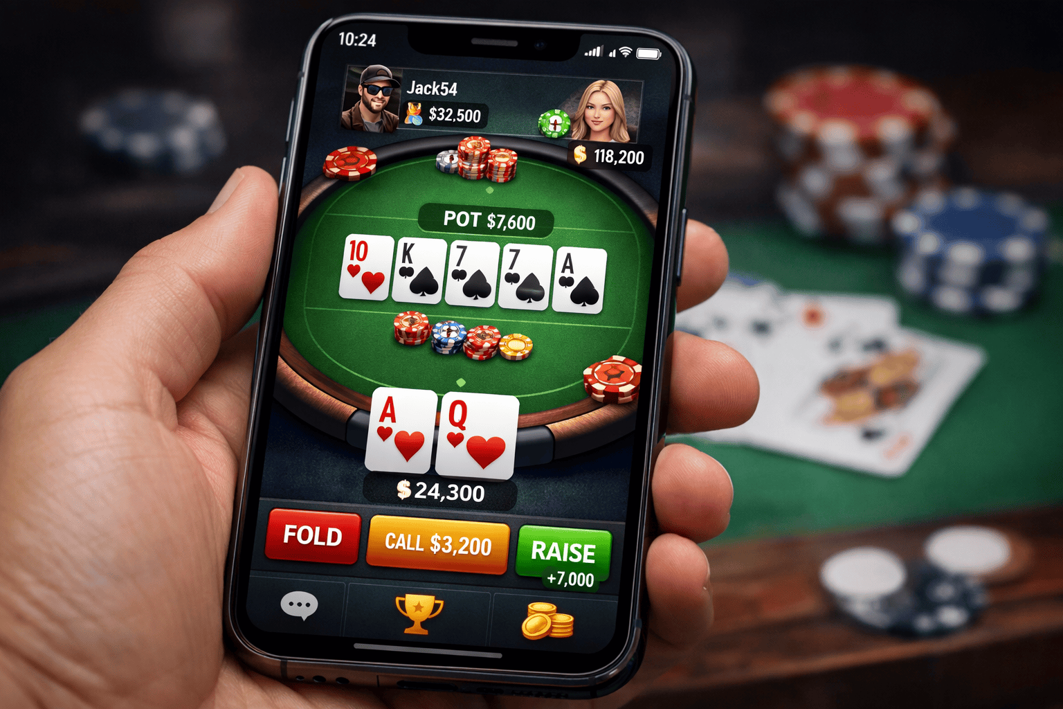 application de poker