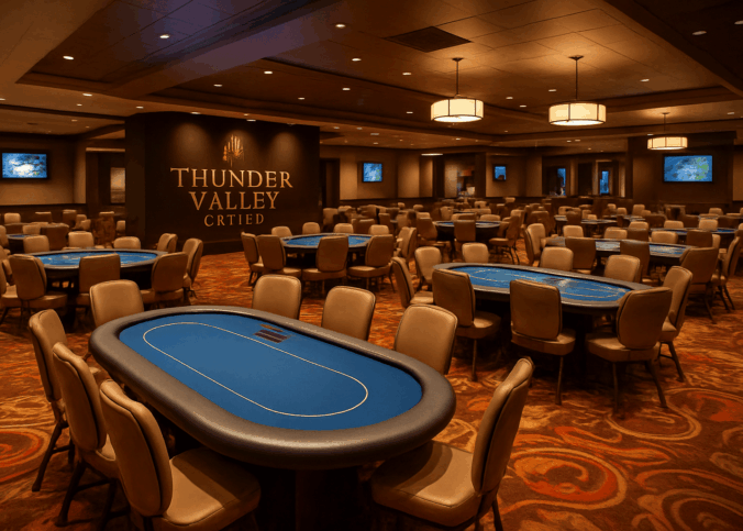 salle de poker Thunder Valley Casino