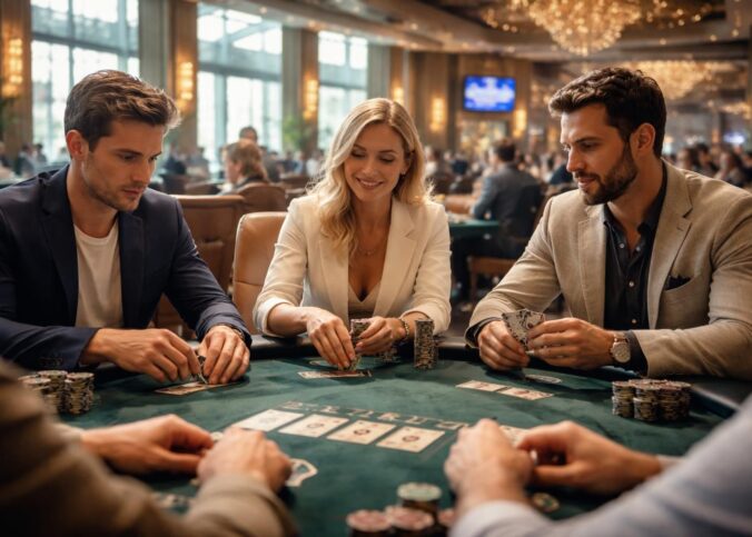 découvrez l'ambiance unique de la salle de poker okada manila à manille, philippines. vivez une expérience de jeu exceptionnelle au cœur d'un des casinos les plus prestigieux de la région.