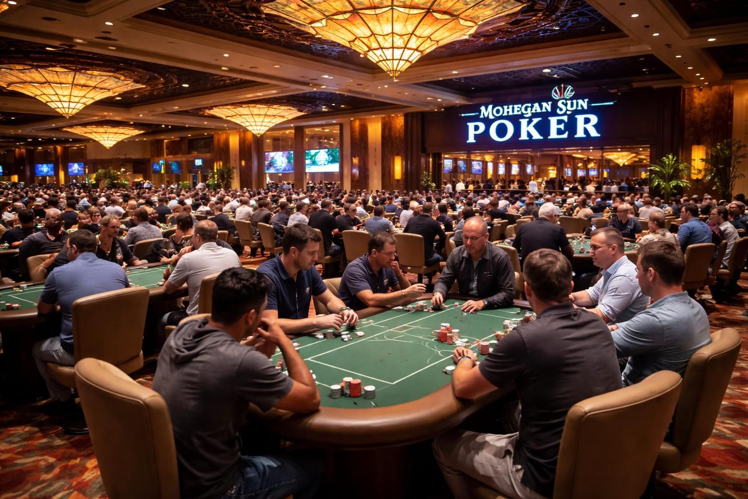 découvrez la salle de poker mohegan sun à connecticut, usa, un lieu incontournable pour les passionnés de poker alliant ambiance unique et jeux de qualité.